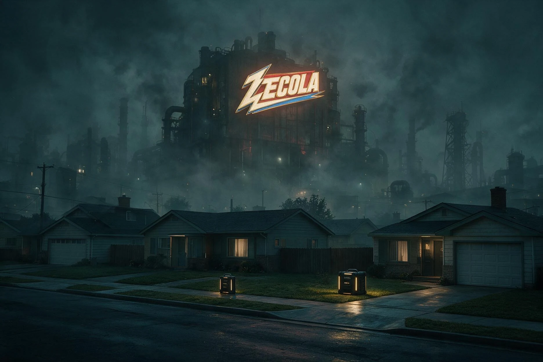 L’immense usine Zecola dominant les maisons d’un quartier de La Forge