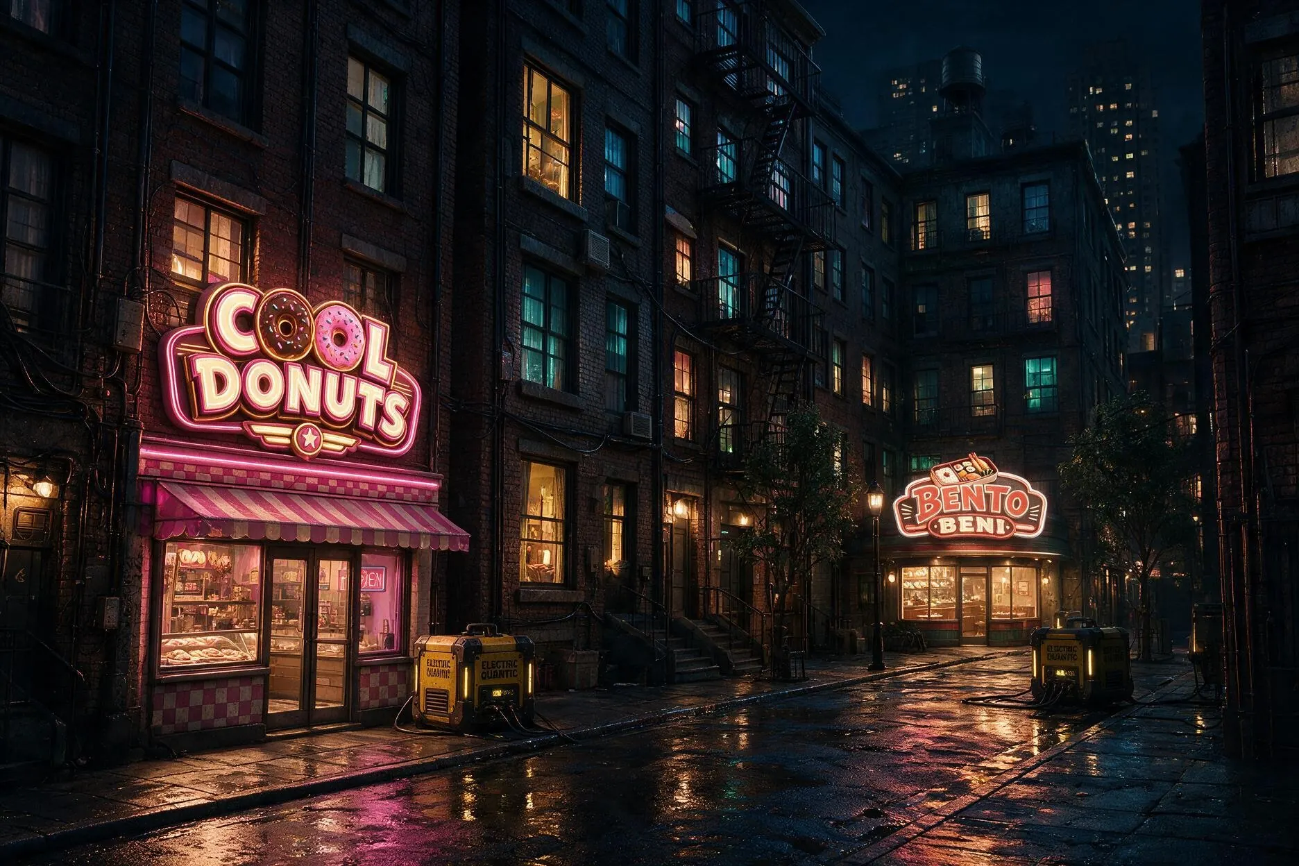 Cool Donuts et Bento Beni dans une rue commerçante de La Grande Faille