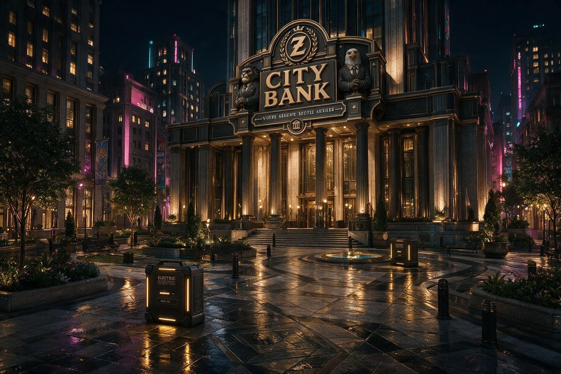 Le siège monumental de Z CITY BANK dans La Vallée